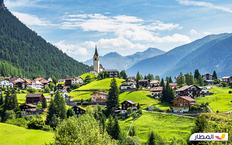 غراوبوندن السويسرية أرض الجمال