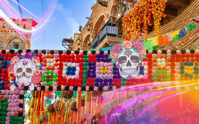 Mexico-Celebrations,-Colors-and-Life