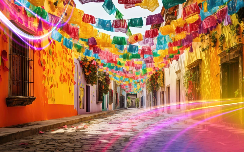 Mexico-Celebrations,-Colors-and-Life