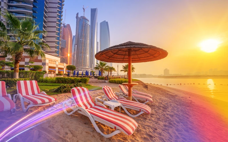 Relaxing-on-the-beach-in-Abu-Dhabi-1