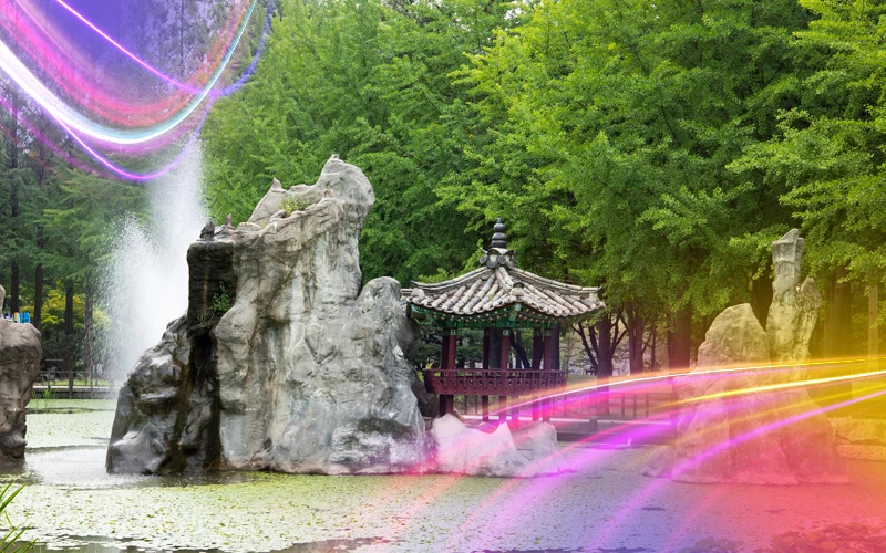 South Korea Modern Cities and Green Islands